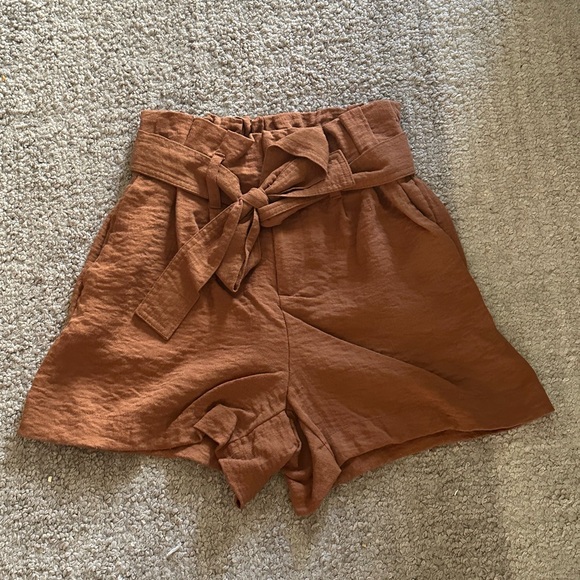 A New Day Paper Bag Waist Shorts Size XS - Picture 2 of 7
